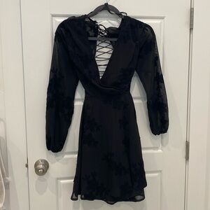 Black long sleeve dress
